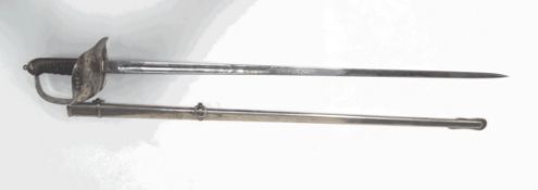 An Edward VII Officer's sword and scabbard,