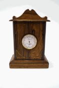 A 19th century rosewood and brass inlaid watch case,