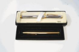 A Cross rolled gold fountain pen, with 14K nib,
