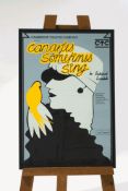 A Cambridge Theatre Company poster, "Canaries Sometimes Sing",