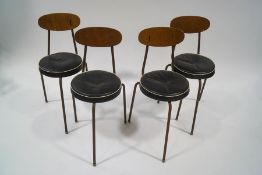 A set of four 1950's 'Dot' stools,
