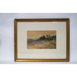 J.A. .Smeaton Coastal landscape Watercolour Signed lower left 25cm x 40cm