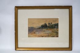 J.A. .Smeaton Coastal landscape Watercolour Signed lower left 25cm x 40cm