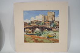 Arthur S Christie Anatoli Hissar Watercolour Signed and dated 2.8.