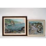 Roy Stringfellow Coastal scene Pastel Signed lower left 35cm x 48.