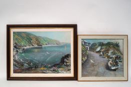 Roy Stringfellow Coastal scene Pastel Signed lower left 35cm x 48.
