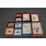 A collection of silver jewellery, stamped '925',