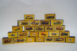A collection of twenty four Lesney Matchbox Models of Yesteryear,