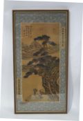 An early 20th century Chinese painting on silk,