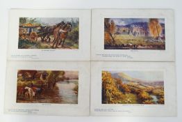 Thirty vintage Tuck's 'oilette' postcards,