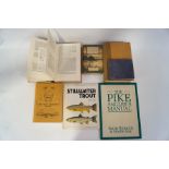 Fishing books, including Confessions of a Carp Fisher by B.
