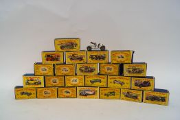 A collection of twenty three Lesney Matchbox Models of Yesteryear,