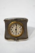 A lady's silver purse/clock travelling clock, H.Matthews, Birmingham 1923, 4.