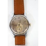 Tudor, a gentleman's chrome plated cased mechanical wrist watch,