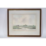 Godfrey Sayers The estuary at low tide Watercolour Signed lower left 24cm x 34cm