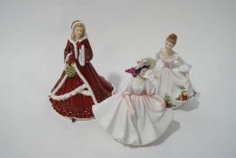 Three Royal Doulton Figures, Sunday Best HN2698, Pretty Ladies HN5429 and Country Rose HN3221,