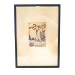 20th Century School Dutch Fisherman in Volendam Limited edition etching Indistinctly signed lower