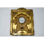 A Victorian French wall clock, the eight day movement signed J.