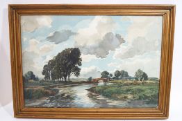Edwin Harris (1855-1906) The River Arun,