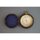 An early 20th century pocket barometer by Pillischer of London,