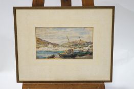 Russell Reeve Cadagnes Watercolour Signed lower right 19cm x 34cm
