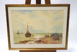 Charles Frederick Albon (1856-1926) Coastal scene Watercolour signed lower right and dated