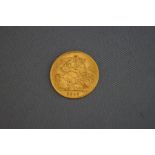 A 1913 half sovereign,