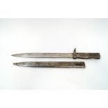 A 1879 French bayonet, engraved wording to spine of blade,