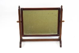 An Edwardian mahogany swing frame dressing table mirror,