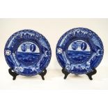 A pair of Rowland & Marsellus Co Bermuda plates,