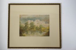 Geoffrey Jenkinson Ripon Cathedral (?) Pencil and watercolour Signed lower right and dated