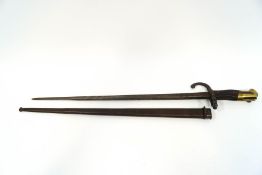 A German style bayonet and scabbard