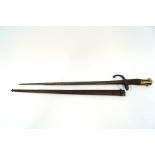 A German style bayonet and scabbard