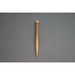 A 9 carat gold propelling pencil, inscribed,