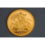 A 1980 proof half-Sovereign,