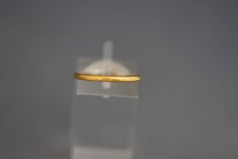 A 22 carat gold Wedding ring,