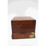 A mahogany chronometer case, circa 1900, 19.