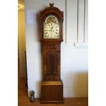 An 1830's/40's mahogany longcase clock, the eight day movement,
