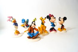 A Royal Doulton set of six Mickey Mouse figures, 70 Years Anniversary,
