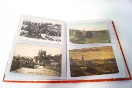 An album with one hundred and sixteen old postcards of Bath and five from the surrounding area