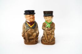 Two Royal Doulton miniature character jugs: Sam Weller and Mr Pickwick,