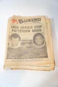 A large quantity of 1950s & 60s Boxing News magazines