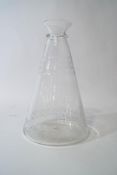 A 'Reijmyre' carafe with etched pattern to neck and base,