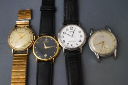 Longines, a gentleman's 9 carat gold mechanical wristwatch, London 1953, the 17 jewel movement,