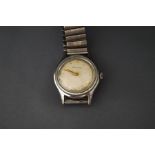 Breitling, a mid-size chrome plated wristwatch, circa 1950?,