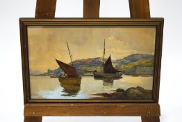 Thomas McCree Scott (1881-1926), Sailing into harbour, Watercolour and bodycolour,