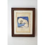 Style of Francis Bacon, Figure Lithograph, Signed Francis in pencil, lower right,