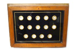 An early 20th century servants bell call box,