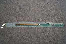An East Anglian Float rod 'Tipster' and cloth bag