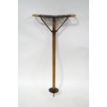 A Victorian shooting stick with inset cane